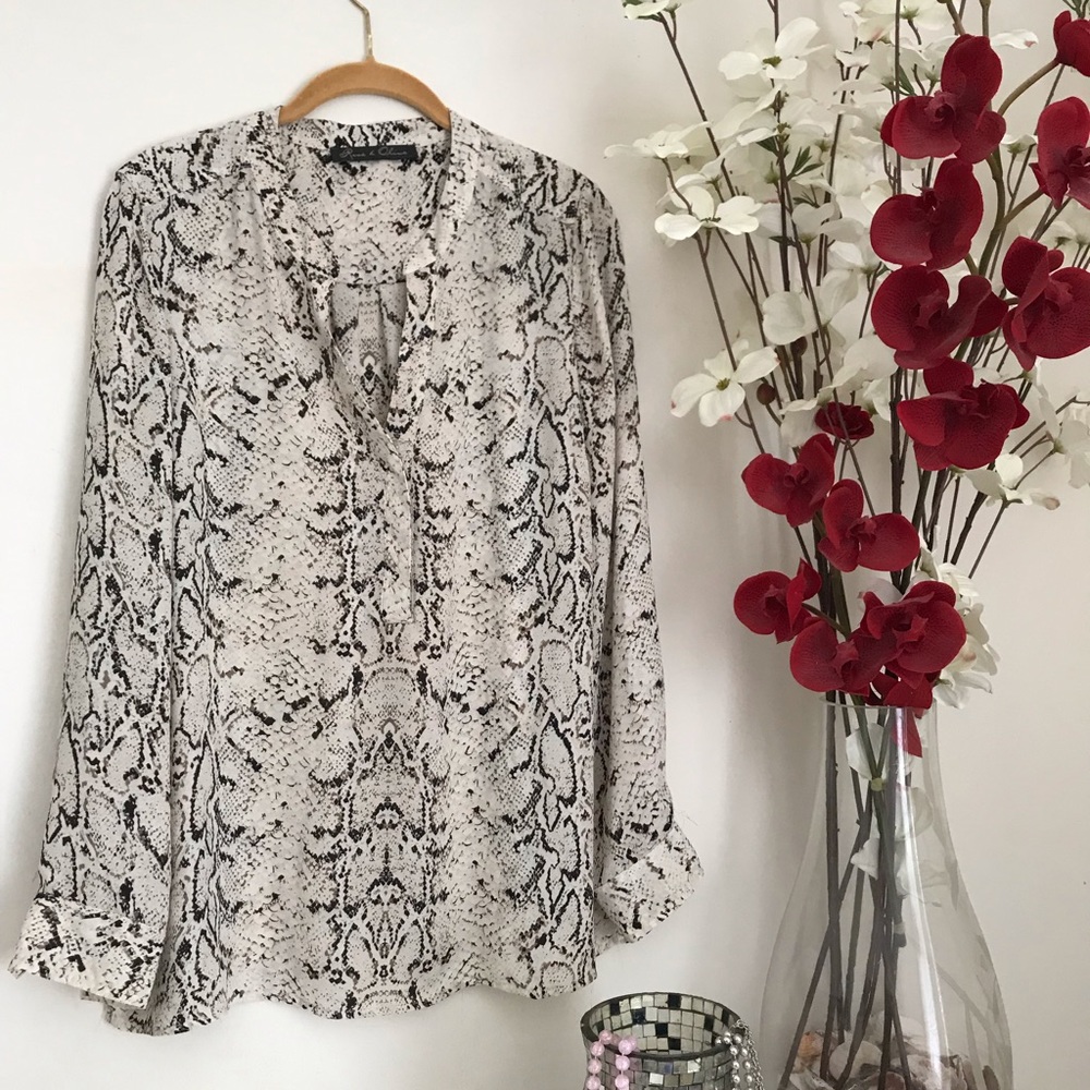 Snake print blouse